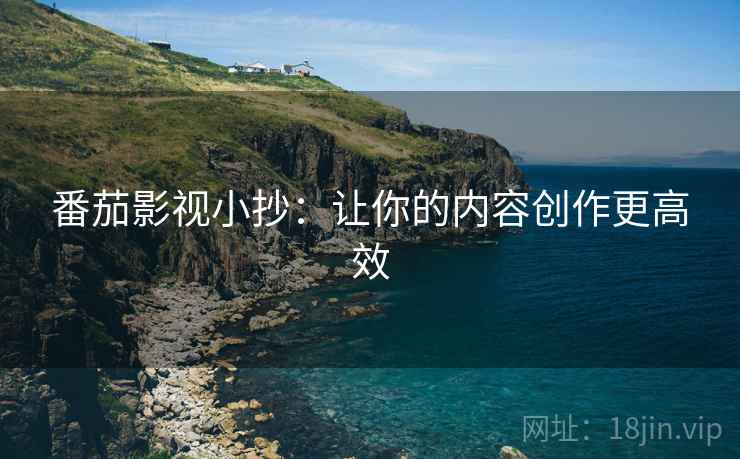 番茄影视小抄：让你的内容创作更高效